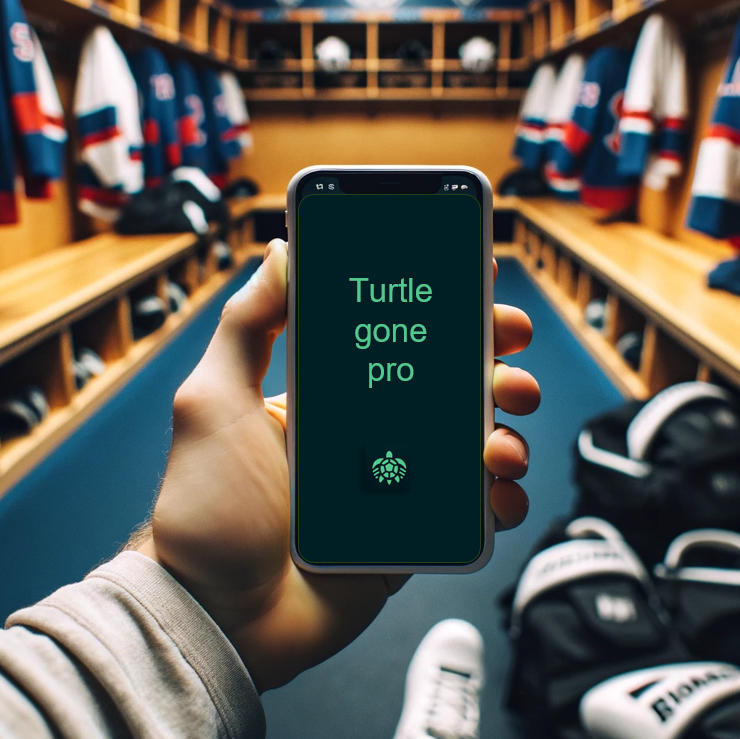 TurtleGonePro mobile app login screen
